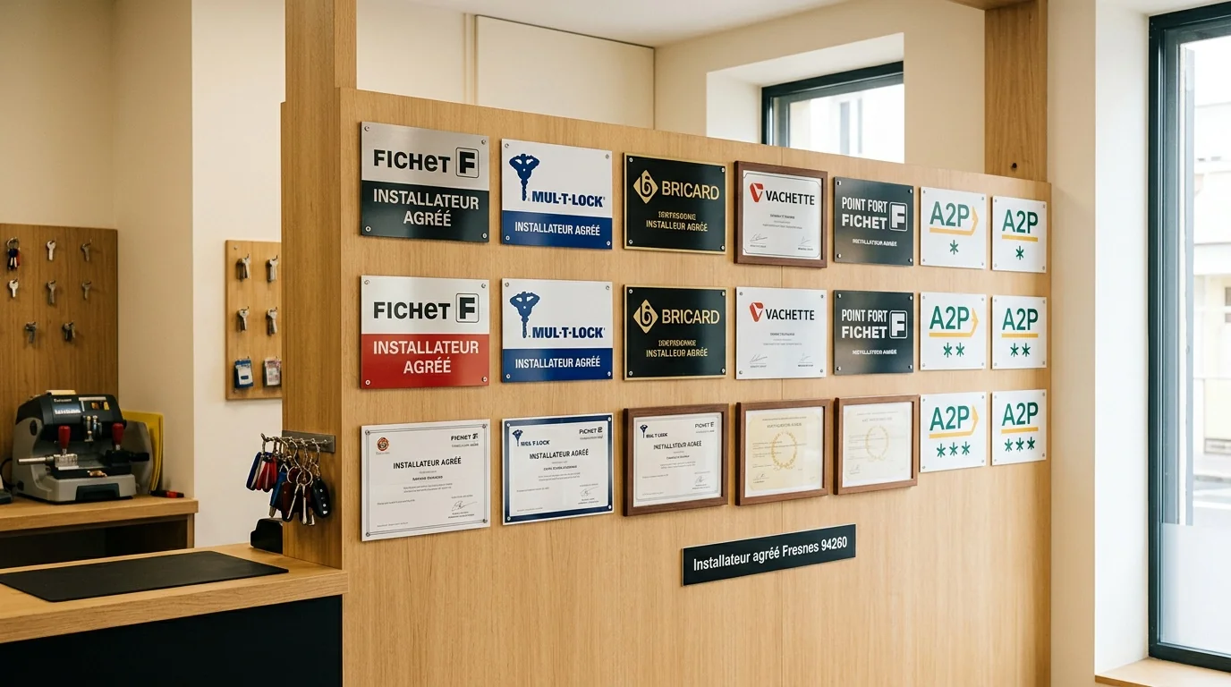 Installateur agréé Fresnes - liste des marques posées